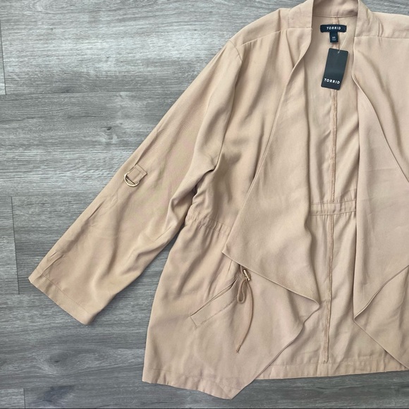 New Torrid Tan Anorak Jacket Shacket 00/10 - Picture 5 of 15